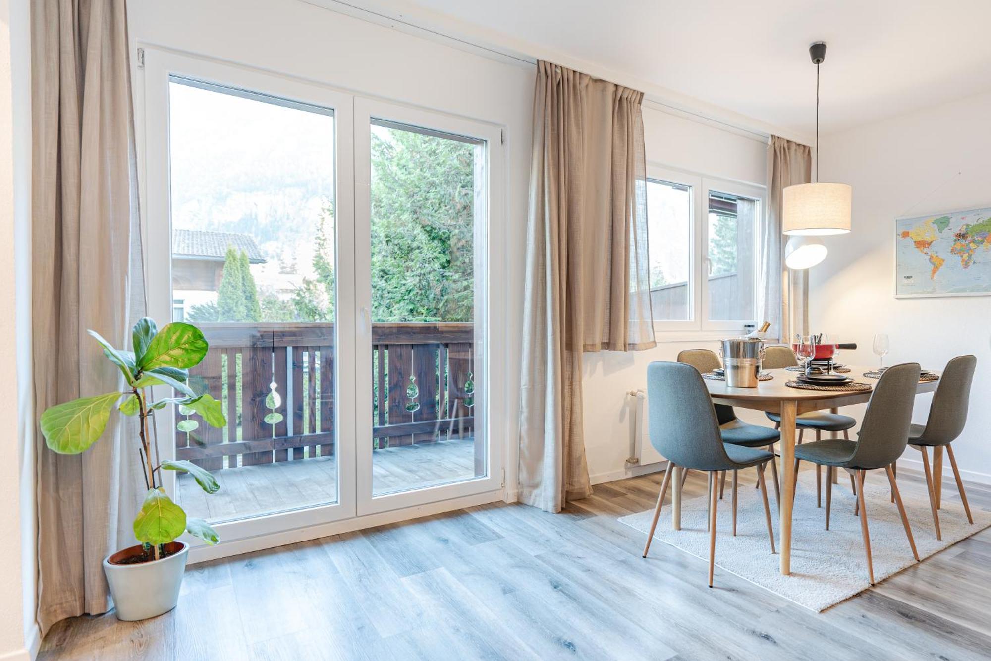 Bellevue & Classy Mountain View Apartment Kandersteg Ngoại thất bức ảnh